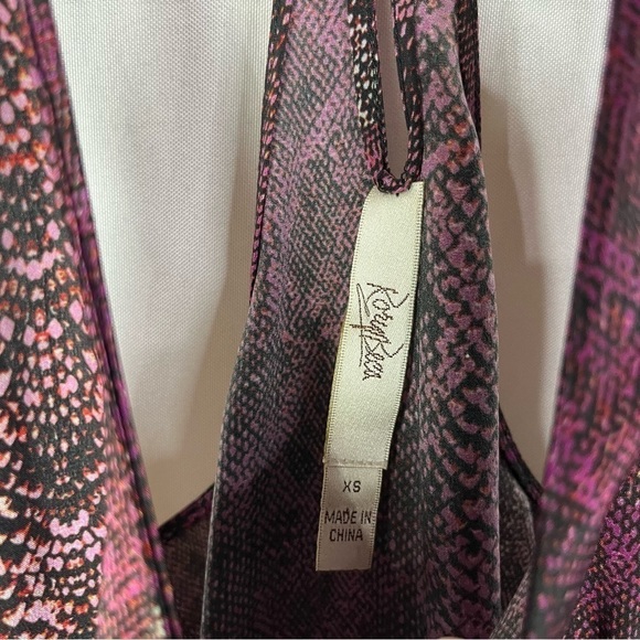 Rory Beca Purple Snake Print Silk Tank Top XS - Picture 4 of 4
